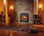 outdoor wood fireplace insert.